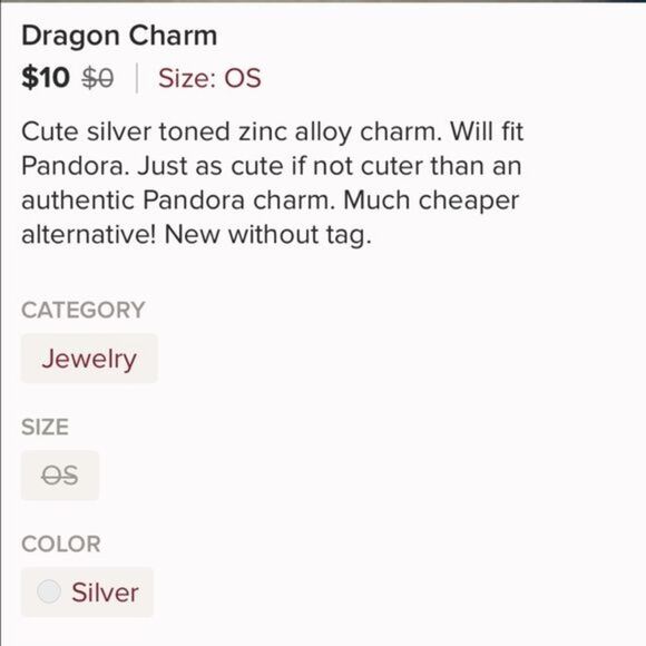 Dragon Charm - Picture 3 of 3